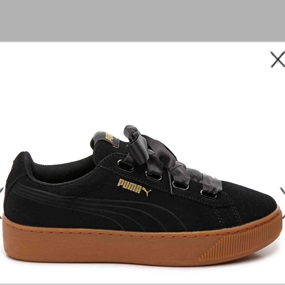 Puma Vikky Ribbon Platform Sneaker in black - Picture 8 of 8